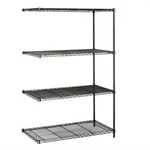 Safco 48"X24" Industrial Add-on Unit Black. Fixed Price $319.06.