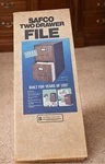 Nos Safco Two-drawer Steel File Cabinet 37 15 Vintage Boxed. Fixed Price $58.49.