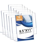 12X Acrylic Sign Stand Holder 8.5" 11" Clear Plastic Table Paper Display. Fixed Price $14.99.