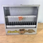 Duro Paint Brushes Antique Metal Advertising Display Case Store Sales. Fixed Price $206.00.