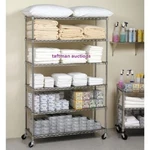 Seville Commercial Restaurant Storage Rack Wire Shelving 6CT Shelves 48X18X72. Fixed Price $159.95.