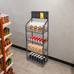 4-TIER Mobile Retail Display Rack Snack Storage Organizer Basket Stand Cart+hook. Fixed Price $92.97.