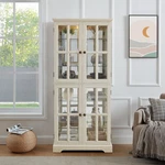 Display Cabinet Antique With Glass Doors Adjustable Shelves. Fixed Price $401.00.