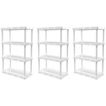 Gracious Living 4 Knect-a-shelf Ventilated Storage Unit, White (3 Pack). Fixed Price $74.99.