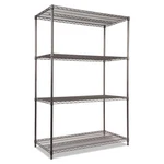 Alera Wire Shelving Starter Kit 4SHELF 48X24X72 Black Anthracite ALESW504824BA. Fixed Price $199.79.