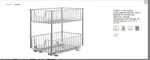 Trinity Ecostorage 2-TIER Wire Drawer W/ Slides, Chrome TBFC-2206. Fixed Price $75.00.