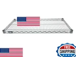 Nexel Wire Shelf Silver Epoxy, 18X72 Storage Rack, Heavy Duty. Fixed Price $90.24.
