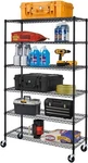 Heavy Duty Metal Wire Shelving Height Adjustable Utility Steel 18X48X78, 6-TIER. Fixed Price $123.49.