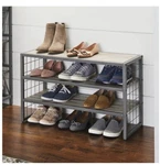 Better Homes & Gardens Farmhouse 3 TIERS,12-COMPARTMENT Garment Shoe Rack Wood. Fixed Price $60.00.