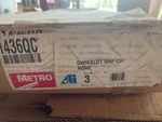 Qty Of - Metro 1436QC Qwikslot Chrome Wire Shelf 14" X 36". Fixed Price $97.63.