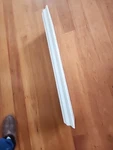 White Curio Wall Bracket Shelf 36" Long Baseball Card Display Plates Antique. Fixed Price $65.00.