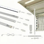 Titatec Gondola Shelving Lights Kit 4PCS 48"SIZE Bars,led Driver,accessories. Fixed Price $129.00.