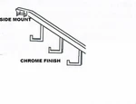 Store Display Fixtures 4 New 3-HOOK Side Mt.waterfalls Fits 1" Square Hang Rods. Fixed Price $15.00.
