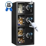 Kavey 8.0 Cuft Triple Door Security Safe Box With Drop Slot & Adjustable Shelf. Fixed Price $339.99.
