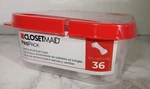 36 Pack Closetmaid Shelf Rod Wire Shelving End Clip Caps Cover White. Fixed Price $15.00.