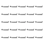 25 Pc 12" Chrome Slatwall Hangrail Bracket Hold 1-1/4" Round Tube Retail Display. Fixed Price $169.99.