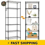 Ktaxon 6 Tier Wire Shelves Storage Rack Organizer - Black. Fixed Price $72.99.