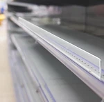 10 Pcs Clear Gondola Shelf Front Fence For Wood Retail Shelv.... Fixed Price $110.00.