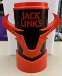 Jack Links Beef Jerky Counter Display Container Red Black Bull Horns. Fixed Price $12.95.