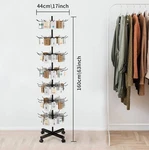 New Box Stainless Steel Retail Display Stand, Rotating 7-TIER Tower. Fixed Price $50.00.