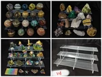 Acrylic Riser Display Shelving - V4 Model. Fixed Price $65.00.