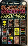 Vintage 1996 - Counter Display Of Blacklite Novelty Cigarette Lighters (1201). Fixed Price $63.98.
