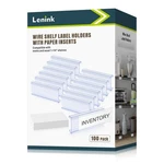 Lenink 100PCS Wire Shelf Label Holders With 3IN (100 Pack), Transparent. Fixed Price $31.17.