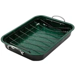 Brooklyn Steel Company Retrograde Roaster & Rack Green New. Fixed Price $44.99.