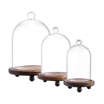 Kmwares 3PCS Glass Bell Shape DOME(5.7"/4.9"/4.3") Cloche Display Various D.... Fixed Price $87.88.