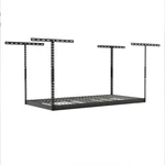 Monsterrax 2'X8' Overhead Garage Storage Rack Holds 350 Lbs Hammertone(open Box). Fixed Price $128.66.