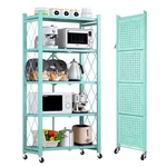 5-TIER Storage Shelving Unit Metal Shelf 27.9 X13.4 X62.5 Foldable Blue. Fixed Price $63.16.