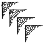 Nach Decorative Shelf Brackets 4 Pack Of 8 X 1.6 Inch Black Cast Iron. Fixed Price $108.32.