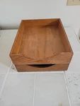 Vtg Set Wood Desk Top Letter Trays 12.5"L 10"W.. Fixed Price $49.99.