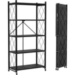 5 Tier Metal Rack Free Standing Shelving Unit Heavy Duty Storage Wheel. Fixed Price $69.85.