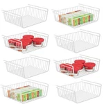 8 Pack Hanging Under Shelf Storage Basket Kitchen Cabinet Organizer Slides Wire. Fixed Price $47.23.