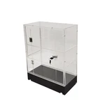 Clear Cabinet Acrylic Display Shelf Plexiglass Showcase Lock Key Transparent. Fixed Price $84.88.