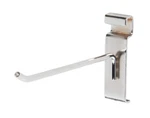Lot Of 100 Wire Grid 6" Hooks Pegs Panel Chrome 6MM Metal Display Slat. Fixed Price $55.95.
