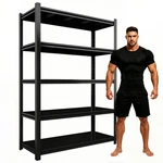 5-TIER Heavy Duty Garage Shelves Metal Shelving Unit Utility Rack Adjustable. Fixed Price $70.55.