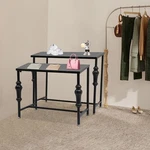2PCS Black Standing Clothing Shoes Display Rack Industrial Retail Tables. Fixed Price $141.13.
