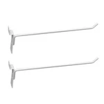 2PCS Slatwall Hook Grid Metal Gloss White Shelving Assortment Garage Storage 12". Fixed Price $10.50.