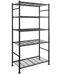 Sakugi Storage Shelves - Tier Shelf Organizer, 33.0W 12.6D 72.0H(5T), Black. Fixed Price $61.10.