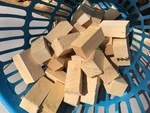 (80) 1/2" X 4 Solid Basswood Carving Turning Blocks Blanks. Fixed Price $79.90.
