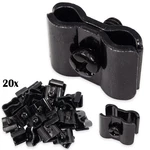 20 Black Gridwall Joining Clips Wire Panel Connectors Slatwall Clamp. Fixed Price $24.95.