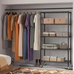 Homdox 5 -tier Steel Wire Shelving Unit On Wheels Chrome Shelves For Garage Home. Fixed Price $79.99.