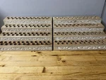 Set Of Tiered Decorative Wooden Display Stands 92 Small Items Ea. (184 Total). Fixed Price $21.67.