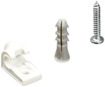 Closetmaid #7546 12PK White Down/wall Clip Pack Of 1,. Fixed Price $11.09.