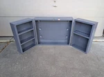 Edsal Industrial Steel Metal Wall Tool Box Work Shop Locker Cabinet Doors. Fixed Price $225.00.