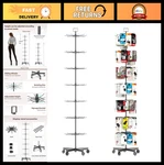 7-TIER Spinning Display Stand Movable Retail Rack For Jewelry, Keyrings, Hats,. Fixed Price $119.99.