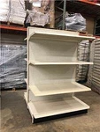 Gondola Shelving Darling Lot 12 Metal Island Shelves Used Aisle Store Fixtures. Fixed Price $2880.00.