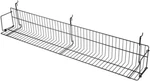48 X 6 " Black Media Cd Dvd Cassette Movie Books Shelf Slatwall & Wire Grid. Fixed Price $32.97.
